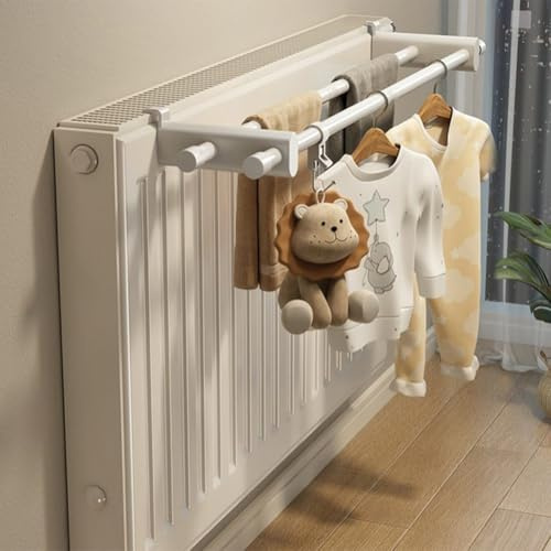 Towel Rail Hanging 30Cm Cloth Hanger Storage Holder For 0.3-2m Heating Radiator Bath Towel Rack Towel Bar Rail Add Functionality And Style