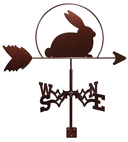 Generic Girouette, Type Lapin Girouette Métallique Extérieur Toit Jardin Avec Siège Animal Décoratif Girouette, Direction Du Vent