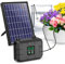 Biling Sistema di irrigazione solare per balcone, 7,5 W, 15 m, irrigazione automatica per piante in vacanza con timer, irrigazione a goccia solare per fiori di serra da giardino, risparmio di pus e