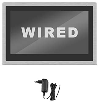 NGBFF Doorbell Camera Wireless, Wired Video Intercom Monitor 10-inch Touch Screen Supports AHD Doorbell Outdoor Camera Connection Motion Detection Record,Easy to install(Wired Silver)
