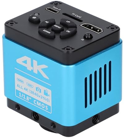 Caméra à Microscope HD 4K 8.3MP 3840 X 2160 Résolution Vidéos 4K et Photos Caméra Microscope Industriel USB (Prise UE)