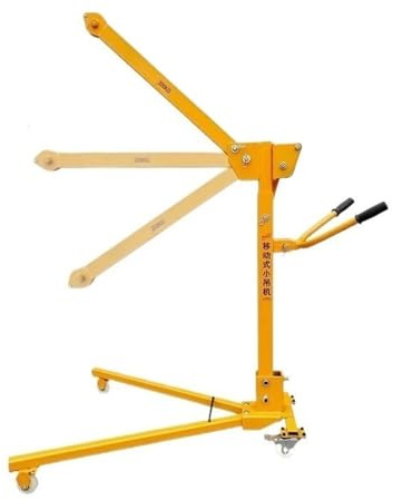 MYVVKIA Manueller Kran, elektrischer Fahrzeughebezeug für den Haushalt, mobiler tragbarer Kleiner Kran (Farbe: 500 kg, handgekurbelt + elektrisch, 220 V) (nur 500 kg Gestell)