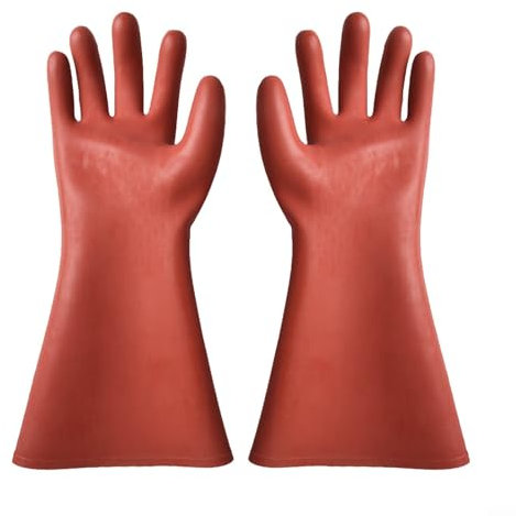 AugustknowU 10KV Electrical Insulation Gloves Soft Rubber Material for Effective Hazard Protection