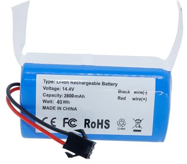 Batteria di ricambio 850T per aspirapolvere robot Proscenic 850T 850P, Neatsvor X500 X520 X600, Ultenic D5 D5S, Ultenic D5S Pro, BAGOTTE BG600 BG700 BG750, OKP Life K3P K4 K5 K7 (14.4V 2800mAh)