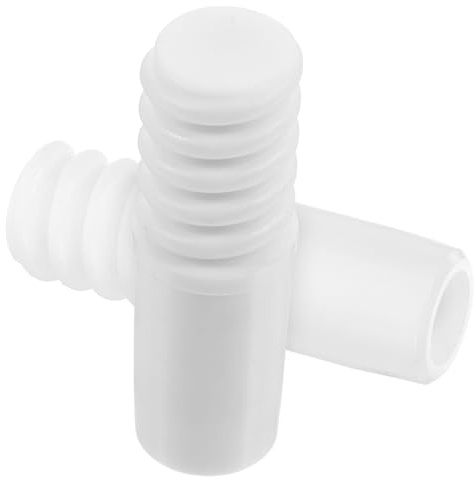 EXAOMBLE 2pcs Plastic Broom Handle Threaded Tips Replacement for Mop Poles with Easy Installation and Versatile Diameter Design Suitable for Home and Office Cleaning