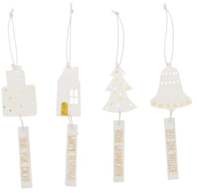 Geschenkanhänger Frohe Weihnachten 4er Set