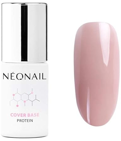 NÉONAIL UV Nagellack - Base Coat Gel UV - Modeling Cover Base Protein Natural Nude 7,2 ml - Unterlack Für Nägel - Lack - Gel