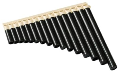 Panflöte Für Erwachsene 16 Rohr C Taste Panflöte Geeignet Für Unterricht Und Spielen Professional(Black)