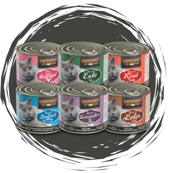 Leonardo Quality Selection 6x200g Entdecker Mix – Premium Nassfutter für Katzen mit Ente, Rind, Leber, Kaninchen, Geflügel & Seefisch im praktischen Katzenfutter Mixpaket