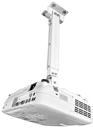 ELIX Supporto da soffitto per proiettore Epson EB-2250U, pronto per il montaggio diretto, sistema a 3 punti, montaggio sicuro per sale conferenze, attività scolastiche e applicazioni aziendali