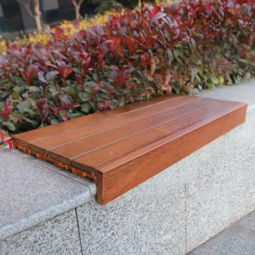 Aeovot Tragbare Sitzkissen für Garten-Stufen Outdoor Wasserdicht rutschfest Holzsitzkissen Klemmkissen für Kabinen, Bänke, Stadiontribünen, Innenhöfe, Balkone und Terrassen(L 30 cm/11.8 in)