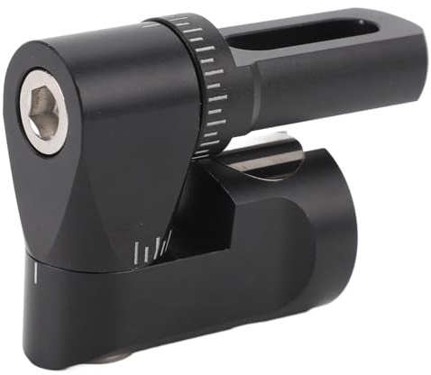 Luocute Einseitig Verstellbare V-Bar-Halterung, Schnell Abnehmbare Bogenstabilisierungsstange aus Aluminiumlegierung mit Mehrfacher Winkelverstellung für Compoundbögen