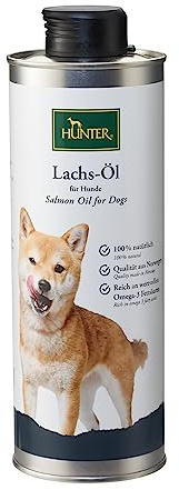 Hunter Salmon Oil/Olio di salmone per cani, 500 ml