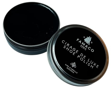 Famaco Unisex Dose mit Schuh-Politur Behandlungen & Poliert für Erwachsene, schwarz - Schwarz (Schwarz) - Größe: 30 EU Kind