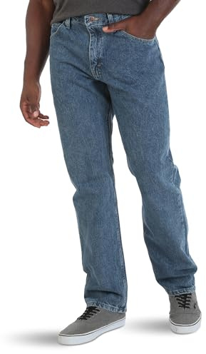 Wrangler Authentics Herren Klassische 5-Pocket Relaxed Fit Baumwolle Jeans, Vintage Stonewash, 38W / 29L