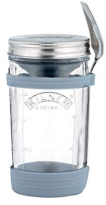 Kilner 25.014 All in 1 Food to Go Glas-Set, 0,5 l