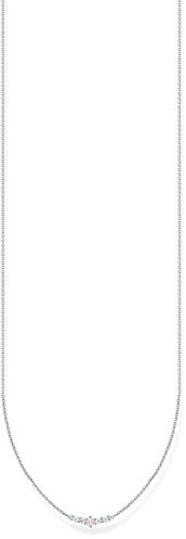 THOMAS SABO Kette Vintage Opal-Imitation rosa schimmernd 925 Sterlingsilber