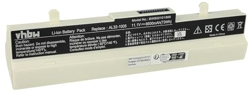 vhbw batteria sostituisce Asus 70-OA1B1B2100, 0B20-00KA0AS, 90-OA001B9000 per notebook (6600mAh, 11,1V, Li-Ion)