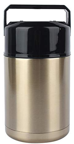 Thermobecher Essen to go, Thermobehälter für Essen 1 liter, Thermo Lunchbox aus Edelstahl, Thermos Essensbehälter, Thermogefäß für Speisen, thermo behältnis essen für Suppen Speisen