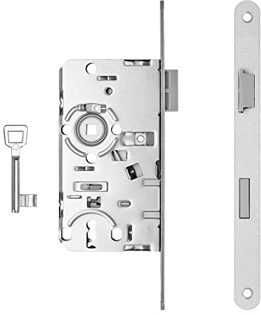 SOTECH Einsteckschloss Buntbartschloss links für Zimmertür Falle + Riegel