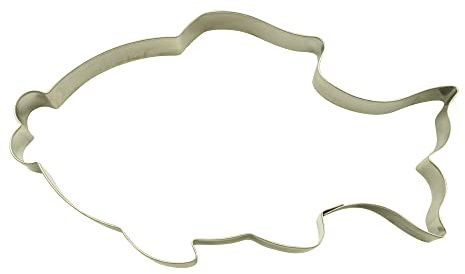 BekkiB Ausstecher Fisch - Große Ausstechform Maße ca. 8,5 x 15 cm - Zum Backen von Plätzchen und Lebkuchen - Für die Spülmaschine geeignet - 58