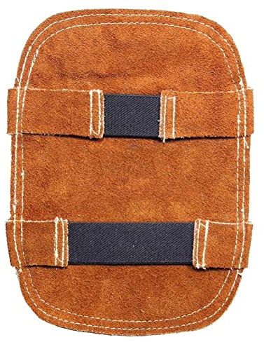 Fituenly Guantes De Soldadura Protección contra Calor Manopla De Cuero De Vaca Aluminizado Almohadilla De Costura Anti Llama