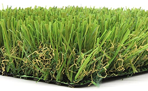 DESHOME - Césped sintético para exterior e interior, 20 m² espesor 37 mm Rollo césped sintético para exterior drenante