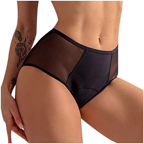 Kobilee Periodenunterschwäsche Damen High Waist Große Größe Starke Blutung Periodenslip für Menstruation Wochenbett Saugstark Hipsters Menstruationsunterwäsche Seamless Weiche Perioden Unterslip