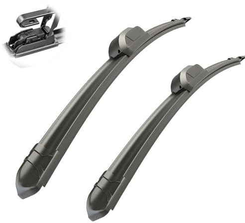 Compatible con Audi TT MK1 1998 1999 2000 2001 2002 2003 Escobillas limpiaparabrisas delanteras Cepillos Cortador Accesorios UJ Hook (Color : Left Hand Drive)