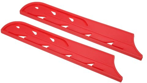 PATIKIL Plastic Safety Knife Cover Sleeves for 8 Bread Knife, 2 Pack Knives Edge Guard Blade Protector Universal Knife Sheath for Kitchen, Red