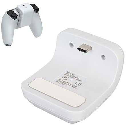 Yunir Station de Chargeur de Contrôleur pour, Batterie de Contrôleur de Charge Rapide 1500 MAh avec Indicateur LED, Batterie Rechargeable USB pour