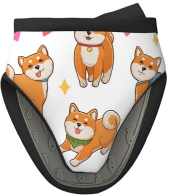 Simpatico e divertente Shiba Inu, Mini guanti da forno in silicone, guanti da forno da cucina antiscivolo resistenti al calore