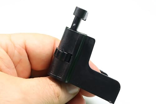 AWITALIA - 1 Coppia piedini per zanzariera a kit per guida da mm.40x22 per aggancio porta maniglia facile da montare nostra produzione, GARANZIA 10 ANNI. Colore (Nero)
