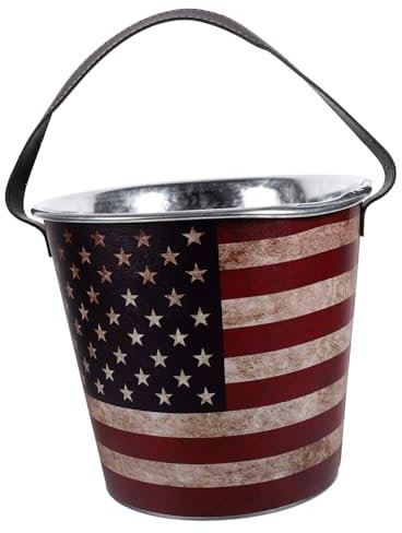 NAMOARLY Seau à Glace Vintage pour Bar Et Restaurant Récipient Pratique pour Bière Et Cocktails pour Camping Et