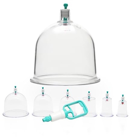 Maxi Schröpfset – 400-teiliges Schröpfgläser Set mit Handpumpe, Vakuum Schröpftherapie für Massage, Hijama, Wellness, Cupping Set, Hijama Set, Hacamat Seti,