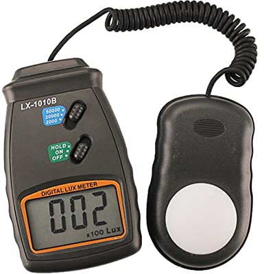Misuratore di luce, Lx1010b. Illuminometer 3 gamma digitale LCD 50.000. Photometer LUX METER Misuratore luminoso di lusso con sacchetto di stoccaggio(2)