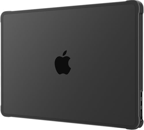 MOSISO Case for MacBook Air 13 inch M5 M4 M3 M2 2026-2022, Space Black | Reinforced Crack-Resistant&Anti-Fingerprints Hard Shell Cover Compatible with MacBook Air 13.6 Case A3449 A3240 A3113 A2681