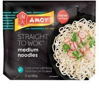 Amoy Straight to Wok Nudeln, mittelgroß, 12 x 2 x 150 g