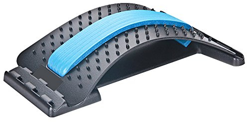 chi-enterprise Rückenstrecker mit Massagenoppen | Rückendehner Trainingsgerät Fitnessgerät Fitness Training Massagegerät | Entspannung und Haltungskorrektur (Blau)