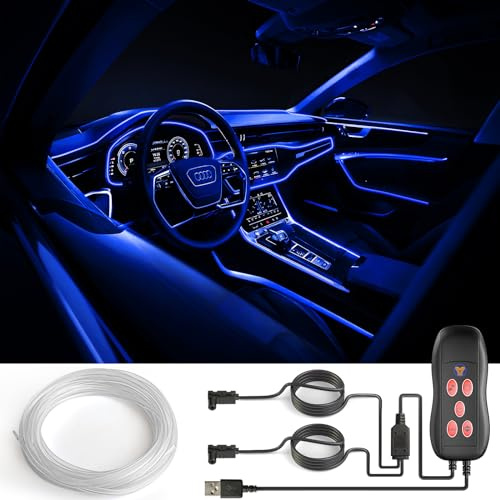 Defvnsy 4M LED Kofferraum Lichtstreifen, 12V RGB Ambientebeleuchtung Auto | USB-Innenraumbeleuchtung, Auto Zubehör Innenraum für Fußraumbeleuchtung Unterbodenbeleuchtung Kofferraumbeleuchtung Deko