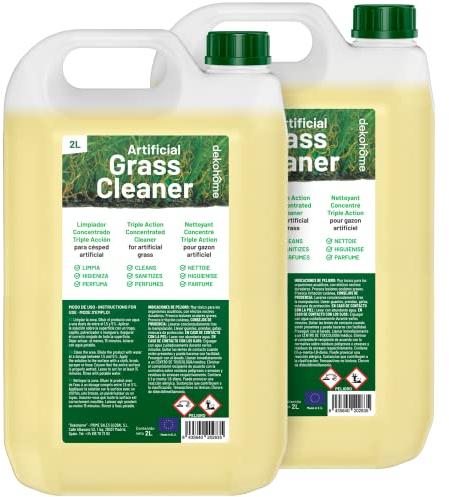 FLASHPRIX Pack 2 Garrafas Higienizador Césped Artificial, Triple acción: Limpia, Higieniza y Perfuma, 4L