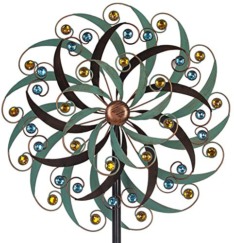 Stargarden Große Metall-Windspiele für den Außenbereich, Metallkunst, Windskulpturen und Spinner für Hof- und Gartendekorationen (50,8 x 203,2 cm)