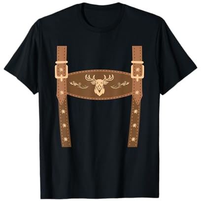 Lederhose Attrappe Tracht Lederhose Ersatz Lederhosn T-Shirt