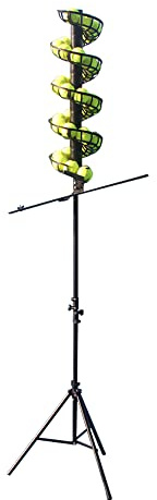 AnEssOil Tennisball-Dropping-Maschine, Tennisball-Futterstation, leichte Tennis-Serviermaschine, 33 Bälle
