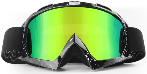 BIBIRE Gafas de moto,Dirt Bike ATV MX Off-Road Goggles, Prueba de Viento a Prueba de Polvo Gafas de Motocross, para Ciclismo OffRoad Racing/Esquí/Escalada