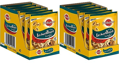 Pedigree Leckerbissen Kau-Schnitten – Kleine Hundesnacks mit Rind – Ideal für das Training oder für zwischendurch – Hunde Treats im Vorratspack 6 x 155g (Packung mit 2)