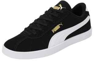 PUMA Club II Unisex Sneaker, Schwarz, Weißgold, 10 UK