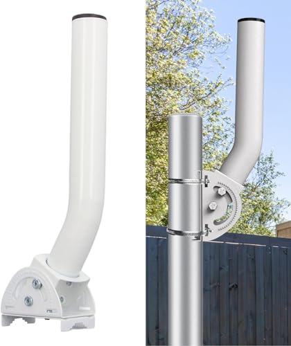 Kit di Montaggio su Palo per Antenna Satellitare Starlink, Staffa di Montaggio su Palo per Antenna Universale J per Antenna Parabolica Rettangolare V2, Ideale per Installazione