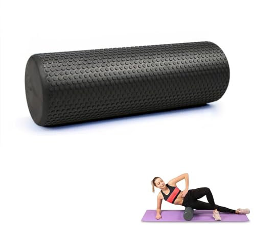 Rouleau de Massage Musculaire. Foam Roller pour Trigger Massage Physiothérapie. Rouleau Masseur pour les Jambes, le Dos, les Bras et Relâcher les Tensions Musculaires. 45x15cm