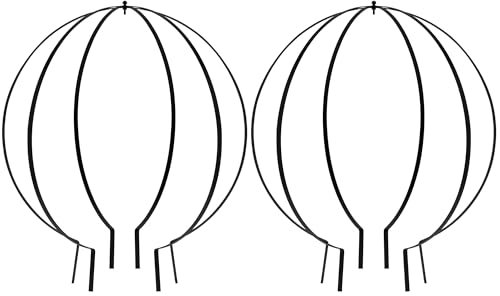 awliye 2 Stück große Metallspalier, große Gartenkugeln aus Metall für Pflanzen, Klettern, Gartenskulptur, Globus, Rankgitter für Terrasse, Tür, Topfpflanzen, Blumen, dekorativ